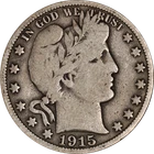 1915-P Barber Half Dollar