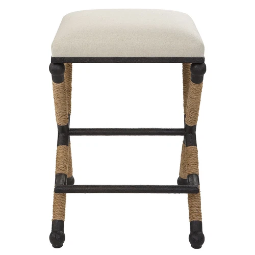Uttermost Firth Rustic Oatmeal Counter Stool - Picture 6 of 6