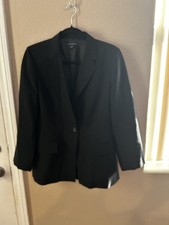 Banana Republic Women's Black Wool Blend Blazer Size 8