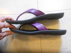 NWOB WOMEN'S OKABASHI BLACK & PURPLE SUPPORTIVE FLIP-FLOPS SIZE M/L(8-9) — photo 8
