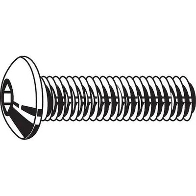 #4-40 Socket Head Cap Screw, Button, Zinc Plated Steel, 1/2 In Length, 100 Pk,