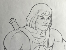 He-Man Masters of the Universe Orig Produktion Bleistiftzeichnung - He-Man Iconic