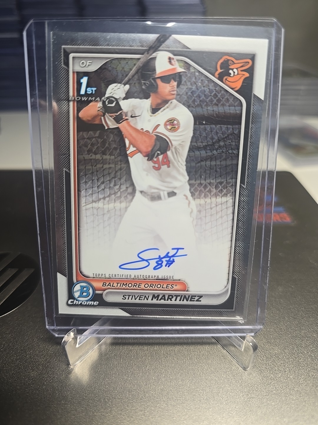 2024 Bowman Chrome - Prospect Autographs Stiven Martinez #CPA-SM (AU, RC)