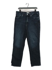 Good American Women's Jeans UK 18 Blue Cotton with Elastane, Polyester Straight