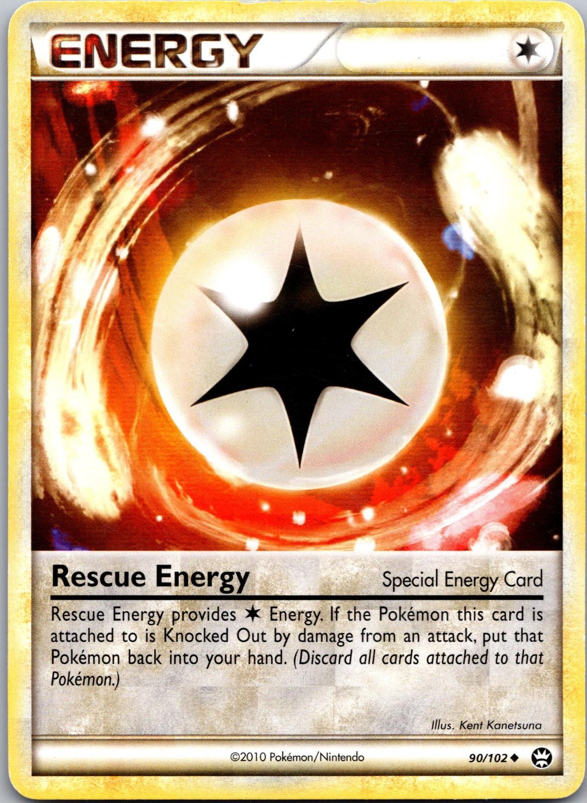 Rescue Energy 90/102 Uncommon HGSS Triumphant Pokemon Moderately Played