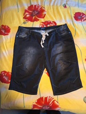 Shorts Bermuda in Jeansoptik schwarz Größe 64 - John F. Gee Übergröße