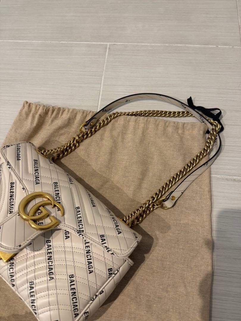 GUCCI x BALENCIAGA Hacker GG Marmont 801298 thumbnail 6