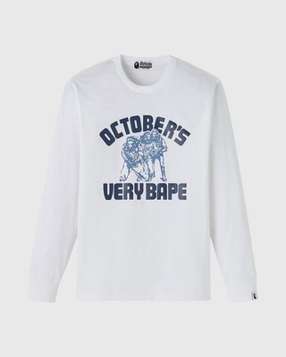 A Bathing Ape October's Very Bape Long Sleeve Bape x OVO Drake Generals Shirt