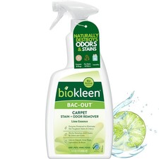 Bac-Out Enzyme Cleaner Spray and Stain  Odor Remover for Pet Stains, Laundry...