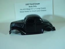 HO scale Slot Car Resin Body 1937 Green Ford Coupe Fits AFX Mega-G 1.7 Chassis