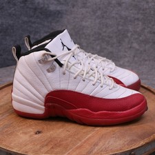 Nike Air Jordan 12 Retro GS Kids Size 6Y 'Cherry' White Red Shoe 2023 153265-116
