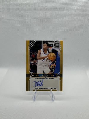 2022-23 Leaf Draft TyTy Washington Jr. Rookie Auto Gold /75 #BA-TWJ