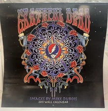 2011 GRATEFUL DEAD Wall CALENDAR Great Condition, Mike Dubois ✌️