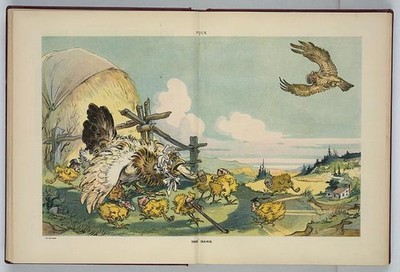 Photo:Teddy Hawk Democratic Party Bryan Commoner Cartoon 1912 Puck