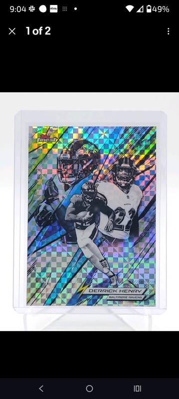 DERRICK HENRY 2025 TOPPS FINEST POWER KINGS X-FRACTOR #PK-1 RAVENS Q6608