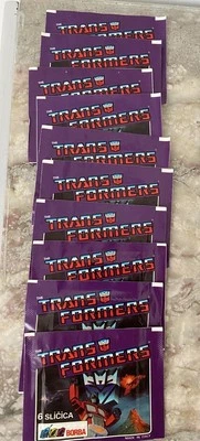 LOT TRANSFORMERS PANINI 10 POCHETTES NEUVE VERSION BORBA ANNÉE 90 ! - Photo 1/3