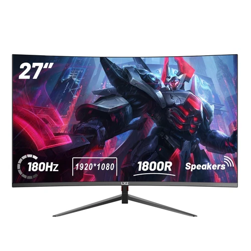 27 Inch Curved Gaming Monitor 180Hz, FHD 1080P Frameless 1800R with FreeSync ...