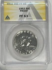 1952 Franklin Half : ANACS PF63