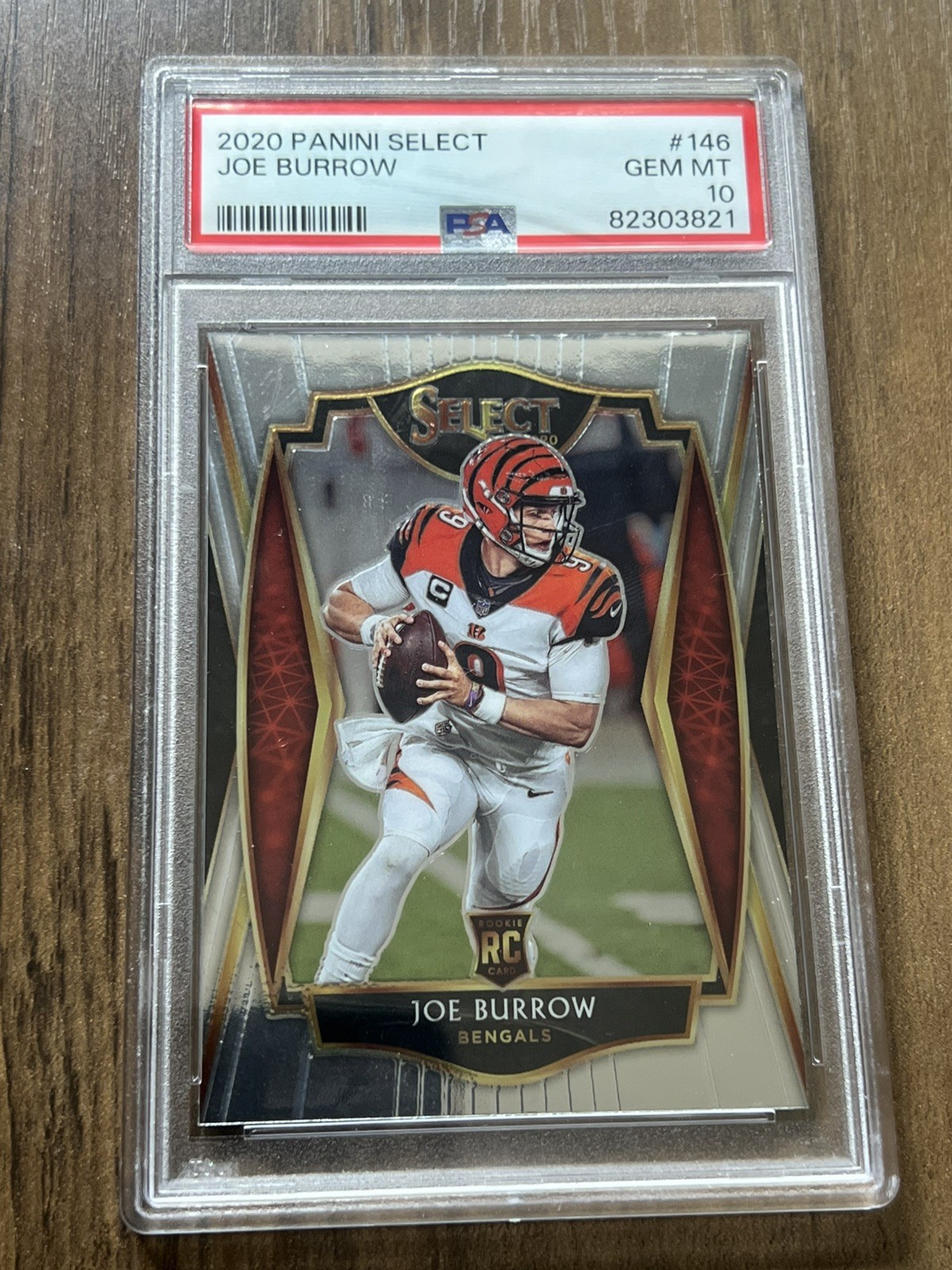 2020 Panini Select Joe Burrow Rookie RC Premier Level #146 Bengals PSA 10