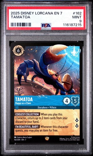 Tamatoa - Happy as a Clam graded PSA 9 for sale on eBay