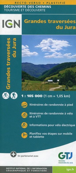 Grandes TraverséEs Du Jura | (Land-)Karte | FranzöSisch | 2019 | IGN Frankreich-image