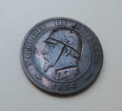 Frankreich Napoleon III. 1854 Spottmedaille Eule