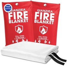 Fire Blanket 2 Pack 40 x40 Emergency for Home and Kitchen QIANZIEA 40x40