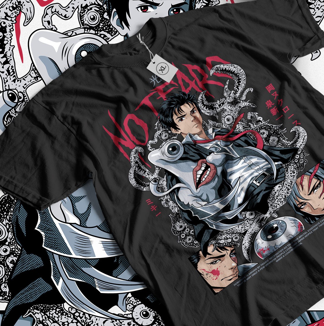 Parasyte T-Shirt, Shinichi Izumi Unisex Heavy Cotton Anime Gift