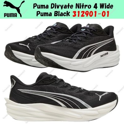 Puma Divyate Nitro 4 Wide Puma Black 312901-01 Men's Size