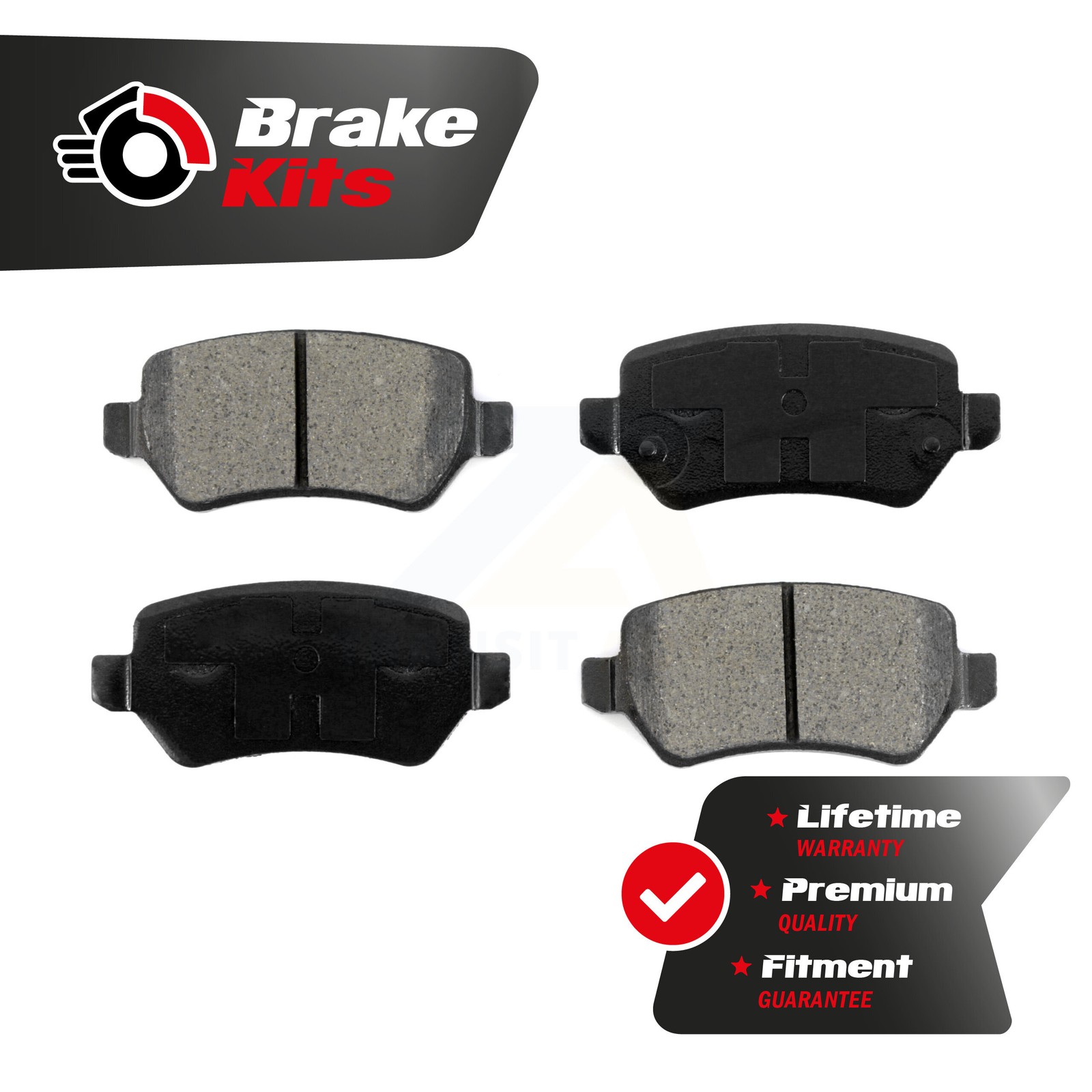 Rear Semi-Metallic Brake Pads Set For 2008-2009 Saturn Astra