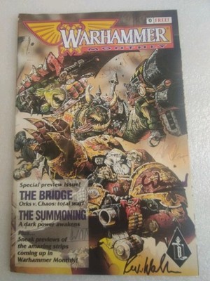 Warhammer Monthly Issue 0 Signed Kev Walker Anthony Williams Etc RARE #3