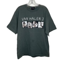 Vintage Van Halen 3 Shirt Men XL Army Green 1998 Concert Tour III Gary Cherone