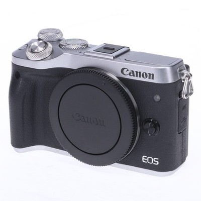 Canon EOS M6 24.2 Mp Digital Spiegellose SLR Kamera Silber Exzellent #C032