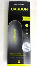 NEW Superfeet Carbon Low Profile Insoles E Men's 9.5-11 Women's 10.5-12 US