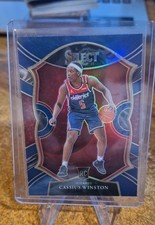 2020-21 Panini Select - Concourse Cassius Winston #96 Blue Prizm (RC)