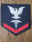POST WWII, US NAVY HOSPITAL CORPSMAN, 3rd CLASS RATE , NO GLOW (2ND PATCH) — photo 1