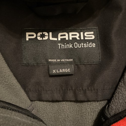 POLARIS Soft Shell Women’s Jacket XL Gray Blue Red Removable Hood Vents Pockets - Picture 7 of 7