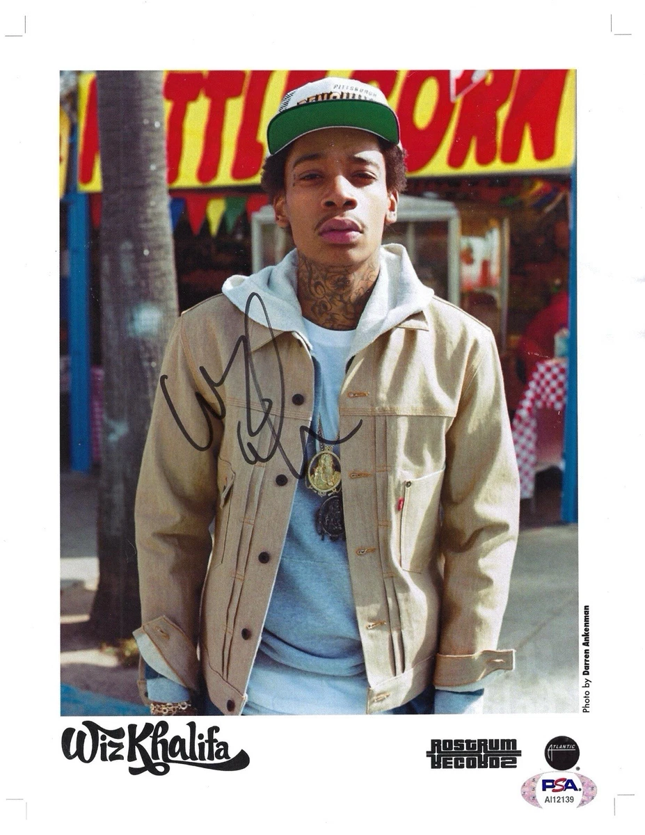 Wiz Khalifa In Original Autographed Rap & Hip Hop Memorabilia for