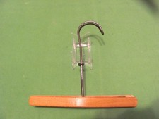 Vintage Garment Clip Wood Hanger.