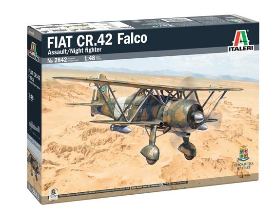 Maquette Avion Fiat CR.42 Falco Italeri Échelle 1/48 Chasseur de Nuit à Monter