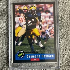 1992 Classic Draft Picks - Autographs Desmond Howard Serial Numbered /1991 (AU,