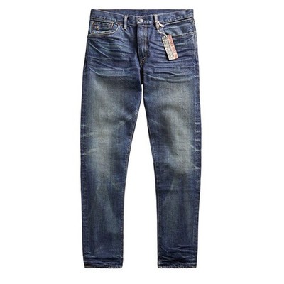 RRL by Ralph Lauren Slim Narrow Fit Stretch Denim Blue