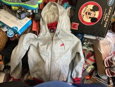 Vintage Nike Tracksuit Sweatsuit 80 s Medium Gray Red Retro Athletic Set