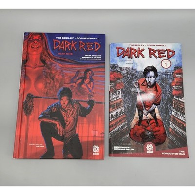Dark Red Year One & Vol 1 The Forgotten Man Tom Seeley Hardcover TPB Aftershock