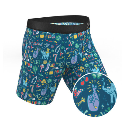 Shinesty ''The Lucky Duck'' Lucky Symbols Long Leg Ball Hammock  Pouch Underwear w