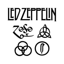 Led Zeppelin Wsymbols Custom Vinyl Decal Sticker For Car Window Laptop Gifts