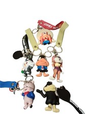 Set Of 6 Looney Tunes Keychains