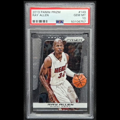 PSA 10  RAY ALLEN  2013 PANINI PRIZM #149 HEAT HOF