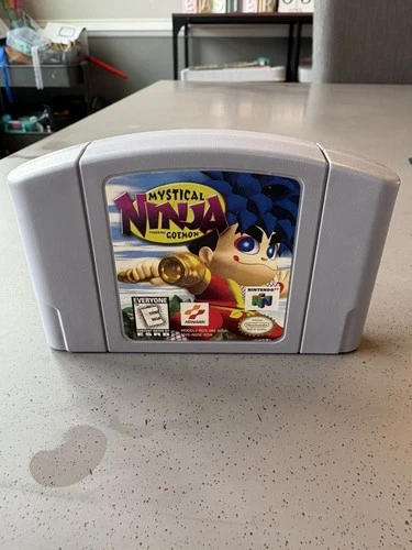 Mystical Ninja Starring Goemon N64 Authentic Cartridge. Cleaned and Tested.
