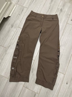 Cop Copine Vintage 00 s Avant Garde y2k Utilitarian Cargo Cropped Pants 